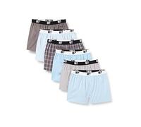Lower East LE215 Calzoncillos bóxer para Hombre, Multicolor (Azul claro/Gris paquete de 6), XXL