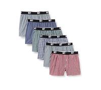 Lower East LE215 Calzoncillos bóxer para Hombre, Multicolor (Clásico a cuadros paquete de 6), 4XL
