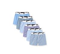 Lower East LE215 Calzoncillos bóxer para Hombre, Multicolor (De vestir paquete de 6), S