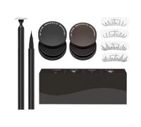 Lower Eyelash Stamps, Waterproof Double-Ended Long-Lasting Makeups | Eye Liner Bottom Eyelash Stamp Kit for Women Girls Home Daily Travel Salon Work Wedding Birthday