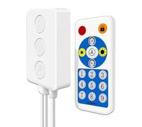 Loweunk Música control inteligente ABS | Luz musical LED con controlador inteligente, salida doble y control por móvil, 5-24 V, color .