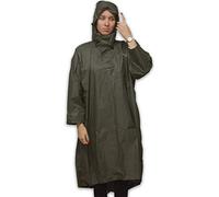 LOWLAND OUTDOOR® - Poncho Impermeable (7000 mm) - Transpirable, Color Grun, tamaño Medium