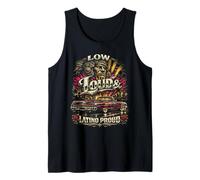 Lowrider Coche Low Loud Latino Proud Camiseta sin Mangas