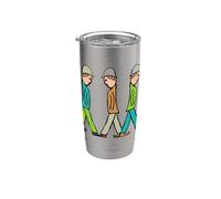 Lowry Stick Figuras Vaso térmico de acero inoxidable de doble pared