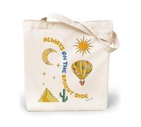 Loxato Bolsa de Tela Mujer Good Vibes - Tote Bag Algodón - Bolsas Bonitas