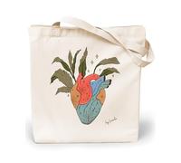 Loxato Bolsa de Tela Mujer Good Vibes - Tote Bag Algodón - Bolsas Bonitas