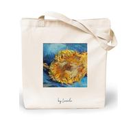 Loxato Bolsa Tela Tote Bag - Bolsos Bandolera Mujer - Bolsas de Algodón Natural 100% Reutilizables - Extra Ancho 8cm Asas Largas 70cm 220 gr/m2 - Bolsas de Tela Bonitas