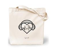 Loxato Bolsa Tela Tote Bag - Bolsos Bandolera Mujer - Bolsas de Algodón Natural 100% Reutilizables - Extra Ancho 8cm Asas Largas 70cm 220 gr/m2 - Bolsas de Tela Bonitas