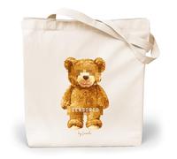 Loxato Bolsa Tela Tote Bag - Bolsos Bandolera Mujer - Bolsas de Algodón Natural 100% Reutilizables - Extra Ancho 8cm Asas Largas 70cm 220 gr/m2 - Bolsas de Tela Bonitas