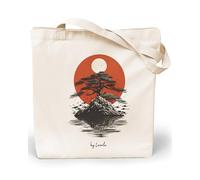 Loxato Bolsa Tela Tote Bag - Bolsos Bandolera Mujer - Bolsas de Algodón Natural 100% Reutilizables - Extra Ancho 8cm Asas Largas 70cm 220 gr/m2 - Bolsas de Tela Bonitas