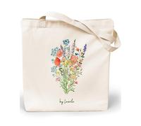 Loxato Bolsa Tela Tote Bag - Bolsos Bandolera Mujer - Bolsas de Algodón Natural 100% Reutilizables - Extra Ancho 8cm Asas Largas 70cm 220 gr/m2 - Bolsas de Tela Bonitas