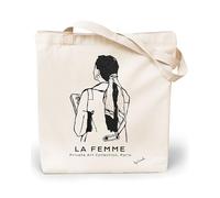 Loxato Bolsa Tela Tote Bag - Bolsos Bandolera Mujer - Bolsas de Algodón Natural 100% Reutilizables - Extra Ancho 8cm Asas Largas 70cm 220 gr/m2 - Bolsas de Tela Bonitas