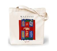 Loxato Bolsa Tela Tote Bag - Bolsos Bandolera Mujer - Bolsas de Algodón Natural 100% Reutilizables - Extra Ancho 8cm Asas Largas 70cm 220 gr/m2 - Bolsas de Tela Bonitas
