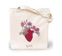 Loxato Bolsa Tela Tote Bag - Bolsos Bandolera Mujer - Bolsas de Algodón Natural 100% Reutilizables - Extra Ancho 8cm Asas Largas 70cm 220 gr/m2 - Bolsas de Tela Bonitas