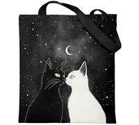 Loxato Tote Bag Aesthetic - Bolso Bandolera Mujer con Cremallera - Bolsa Mujer Grande 37x42cm - Tote Bag Tela Oxford Impermeable - Bolsos para Universitarias