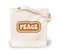 Loxato Tote Bag Tela - Bolsa de Algodón - Bolsas Originales - Bolso Shopper Mujer - Tote Bag Aesthetic - Bolsa de Tela Grande Extra Ancho 8cm Asas Largas - Bolsas de Algodón Natural