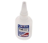 Loxeal Adhesivo Instantáneo 50ml Transparente 1-2s Tiempo de curado Superficies de metal, plástico y neopreno/bronce