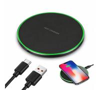 loxeu 15W Cargador Inalámbrico Rápido de Inducción para Samsung Galaxy S25 | Cargador Movil Inalambrico Carga Inalámbrica Qi Wireless Compatible con S24 S23 S22 S21 S20 S10 iPhone 17 16 15 14 13 12 11
