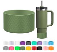 LOXICEN Botas de silicona para Stanley, botas de copa compatibles con vaso Stanley de 40 onzas, 30 onzas, 20 onzas, accesorios de taza, color verde militar