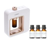 LOXIM Difusor de aromaterapia, con Daytime Calm Aceites Esenciales, Set de 3 x 10 ml, nebulizador de Aroma con atomización ultrasónica, difusor de Aroma sin Agua, inalámbrico, con batería