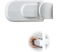 Loxmcvuy The Snap-On Door Lock Kids Can't Reach or Defeat - No Tools or Adhesives Required, Child Proof Door Lock, Simple Install, Damage-Free Security for Child, Cats & Dogs