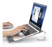 LOXP Soporte para computadora portátil con soporte para muñeca, elevador ergonómico desmontable para laptop, soporte, soporte elevador para MacBook Air Pro, HP, Dell, XPS, HP (10-17 pulgadas), color