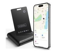 LOXP Tarjeta de seguimiento de billetera: funciona con Apple Find My [certificado Apple MFi, solo iOS], buscador de artículos Bluetooth delgado de 1.65 mm, impermeable IP68, localizador GPS
