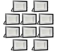 loyal 10 Pack Foco LED Exterior 50W, Alto Brillo 5000LM Proyector LED Exterior Iluminación 6000K Blanco Frío, Luz de Seguridad Impermeable IP65, Lampara LED Pared Techo para Jardín Garaje Terrazas