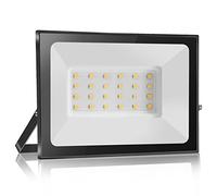 loyal 20W Faretto LED da Esterno 2000LM, Super Luminosa Bianco Caldo 3000K Luce di Sicurezza, IP65 Impermeabile Proiettore Faro, Fari LED Lampada per Garage Giardino Corridoio Piazza