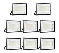 loyal 8 Pack Foco LED Exterior 200W, Alto Brillo 20000LM Proyector LED Exterior Iluminación 6000K Blanco Frío, Luz de Seguridad Impermeable IP65, Lampara LED Pared Techo para Jardín Garaje Terrazas