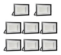 loyal 8 Pack Foco LED Exterior 50W, Alto Brillo 5000LM Proyector LED Exterior Iluminación 6000K Blanco Frío, Luz de Seguridad Impermeable IP65, Lampara LED Pared Techo para Jardín Garaje Terrazas