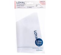 LOYAL Bolsas desechables transparentes de 10 unidades: mangas pasteleras desechables para boquillas, sin BPA, LDPE reciclable, bolsas pasteleras para decorar pasteles, tartas, cupcakes - 30 cm