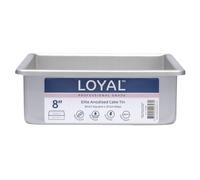LOYAL Elite Molde Cuadrado, Molde para Hornear Bizcochos, Pasteles y Tartas de Capas, Moldes Reposteria, Cake Pan Square, 20 cm