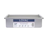 LOYAL Elite Molde Cuadrado, Molde para Hornear Bizcochos, Pasteles y Tartas de Capas, Moldes Reposteria, Cake Pan Square, 25 cm