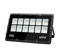 Loyal Foco LED Exterior 600W, Proyector Ultra-luminoso 6000K Blanco Frío 6000 LM - IP66 impermeable, ajustable con soporte para jardín, garaje
