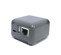 LOYALTY-SECU Network USB Print Server Adapter Supports 10/100Mbps Ethernet to USB 2.0 Printer LPR Windows 11 Printing (RJ45+Bluetooth+Gris)