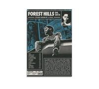 LOYANUKE J Cole - Póster de 2014 Forest Hills Dr para decoración de habitaciones, pintura interior estética, lienzo, pintura al óleo, estrella de película musical, póster