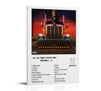 LOYANUKE Póster de Bad Bunny El Último Tour Del Mundo para decoración de habitaciones, pintura estética interior, lienzo, pintura al óleo, estrella de película, álbum musical, póster