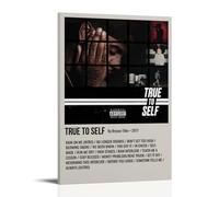 LOYANUKE Póster de Bryson Tiller-true to Self para decoración de habitación, pintura estética interior, lienzo pintura al óleo, estrella de película, álbum de música