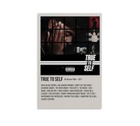 LOYANUKE Póster de Bryson Tiller-true to Self para decoración de habitación, pintura estética interior, lienzo pintura al óleo, estrella de película, álbum de música
