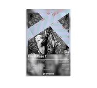 LOYANUKE Póster de Lil Uzi Vert Luv Is Rage 2 para decoración de habitación, pintura estética interior, lienzo pintura al óleo, estrella de película musical, póster