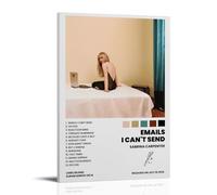 LOYANUKE Póster de Sabrina Carpenter-Emails I Cant Send_20251210213503 - Póster para decoración de habitaciones, estética interior, lienzo, pintura al óleo, estrella de película, música, póster