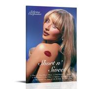 LOYANUKE Póster de Sabrina Carpenter-Short N' Sweet (2)_20251210213638 - Póster para decoración de habitaciones, estética interior, lienzo, pintura al óleo, película de estrellas, álbum de música