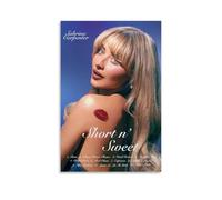 LOYANUKE Póster de Sabrina Carpenter-Short N' Sweet (2)_20251210213638 - Póster para decoración de habitaciones, estética interior, lienzo, pintura al óleo, película de estrellas, álbum de música