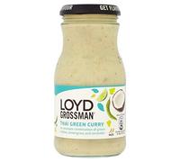 Loyd Grossman Salsa de curry tailandés verde 350 g (paquete de 3)