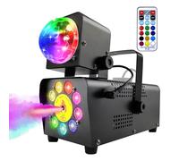 LOYEMAADE Máquina de humo de 500 W,máquina de humo de Hallowee,máquina de niebla con 12-Farben Licht,2000 CFM,Sein Sprühabstand kann 8-10 m/26.25-32.81 ft,Navidad,espectáculos en el escenario