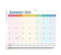 Loyimioo Calendario Magnético para Nevera (Enero 2025 a Diciembre 2026) Calendario Mensual Despegable de 18 Meses con Imanes Potentes, Papel Grueso y Bloques de Escritura Amplios