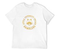 Loyola University Circle Logo Men's T-Shirt Unisex White Cotton Hip Hop Print tee Shirts 3XL