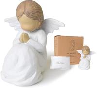 Loyzcy Estatua de ángel de oración, Regalo de ángel de la Guarda para Mujeres, Regalos de confirmación de Bautismo para niñas, Regalos de Primera comunión para niñas, Regalos de cumpleaños de Bautizo