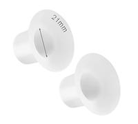 LOZAEVE Insertos de brida de 21 mm compatibles con el extractor de leche portátil Elvie manos libres de 24 mm; comodidad mejorada para reducir el túnel de pezón de 24 mm hasta 21 mm; 2 piezas/cada uno